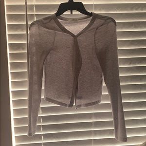 Grey cardigan